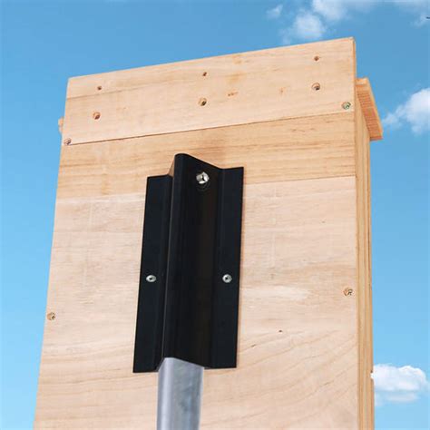 attach bat house metal pole|bat house pole mount kit.